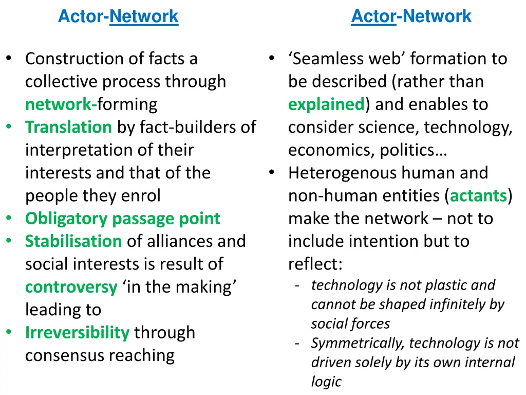 actor network