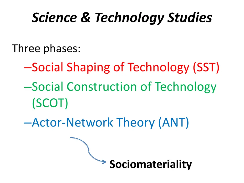 science technology studies