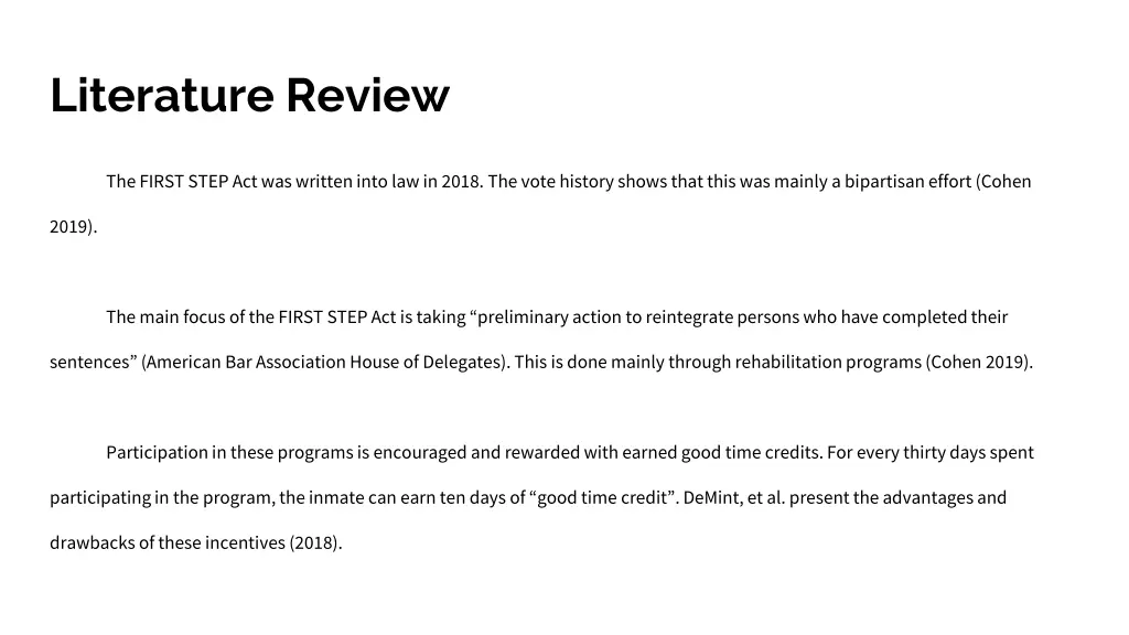 literature review