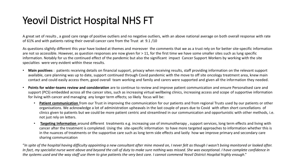 yeovil district hospital nhs ft yeovil district