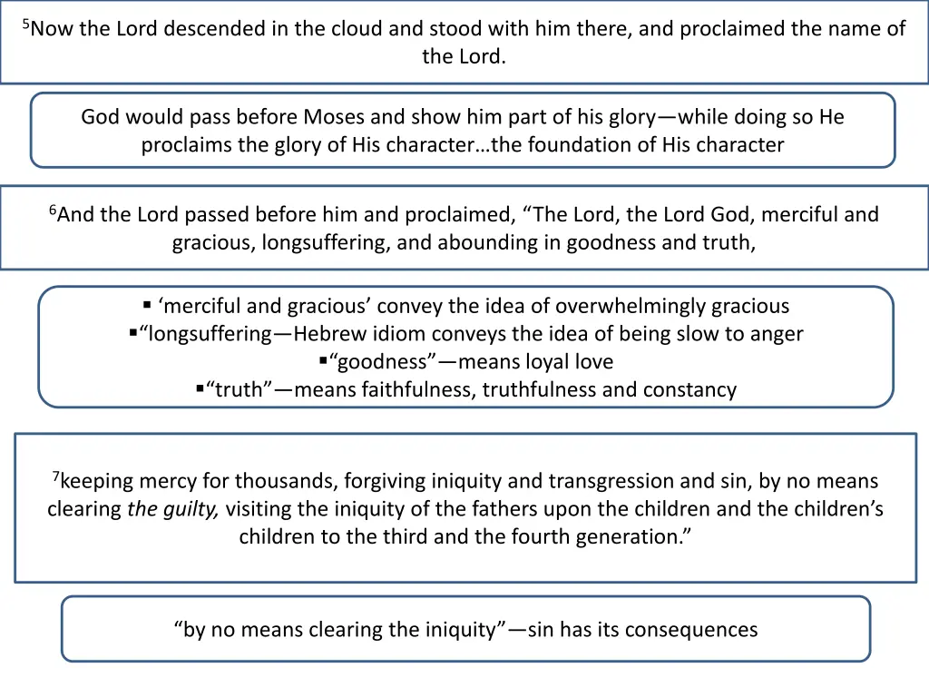 5 now the lord descended in the cloud and stood