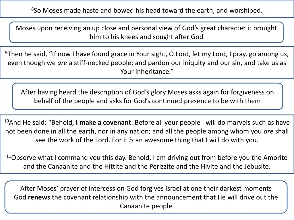 8 so moses made haste and bowed his head toward