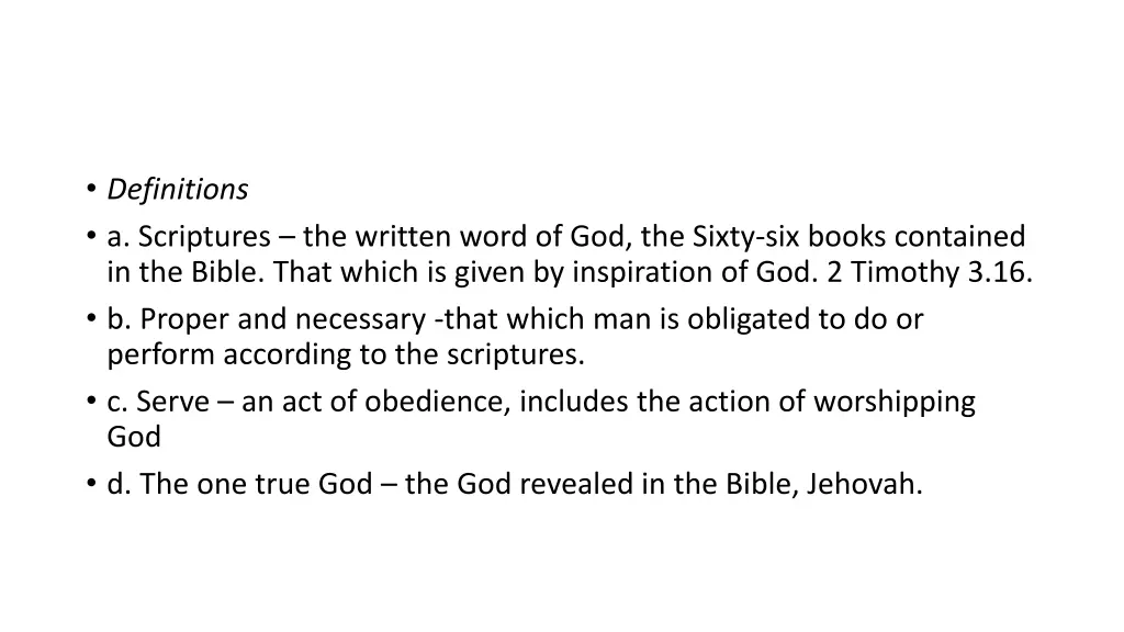 definitions a scriptures the written word