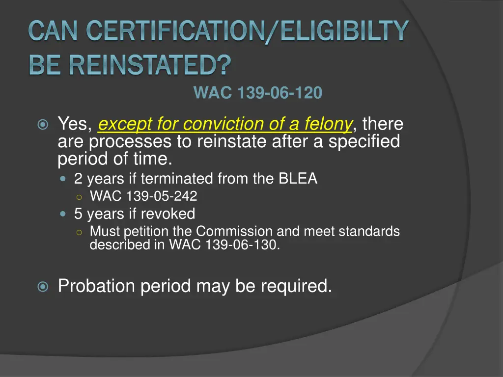 can certification eligibilty can certification