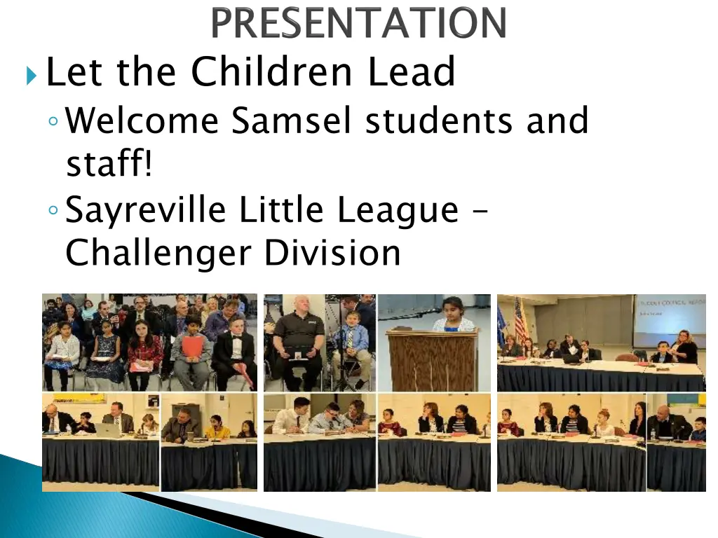let the children lead welcome samsel students