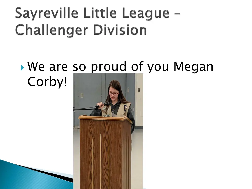 we are so proud of you megan corby