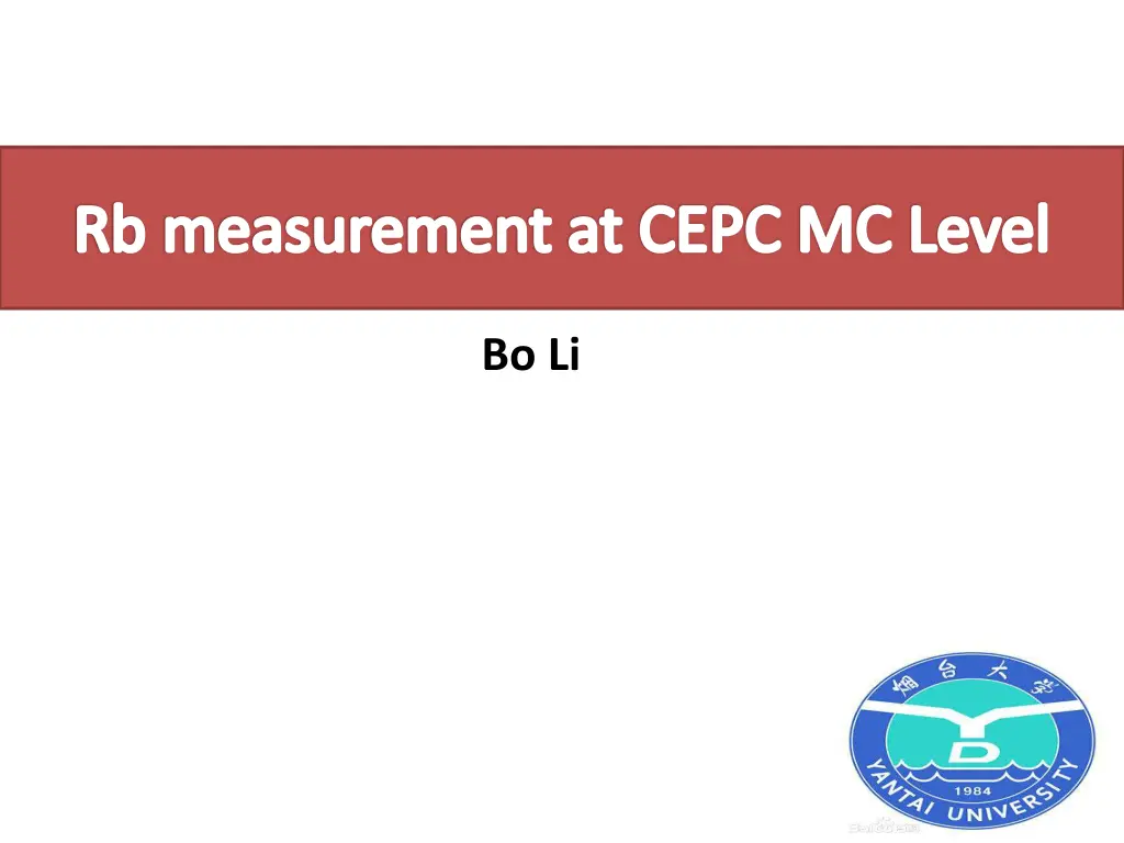 rb measurement at cepc mc level