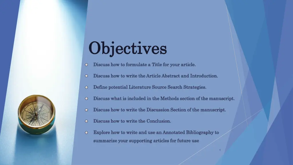 objectives objectives