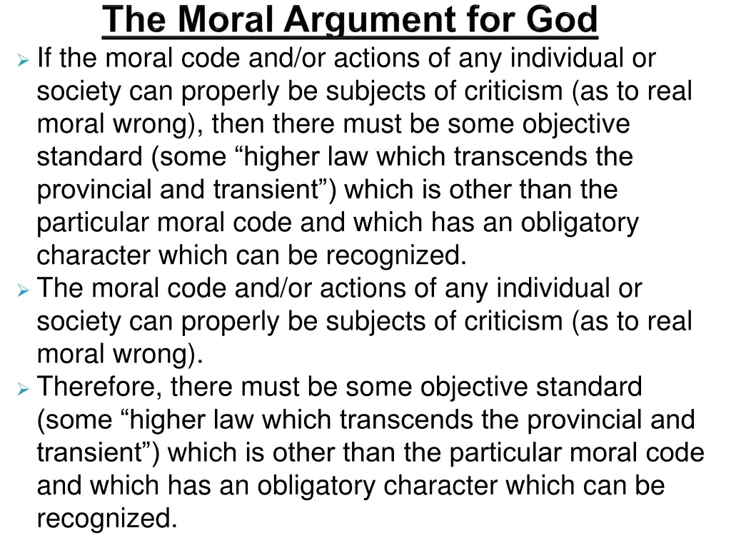 if the moral code and or actions