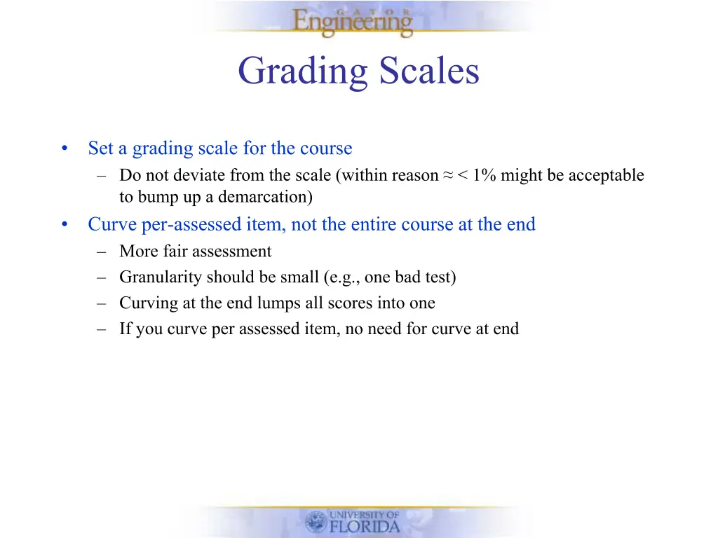 grading scales