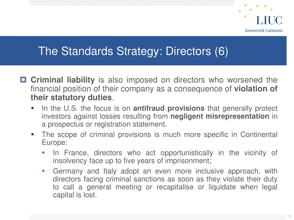 the standards strategy directors 6