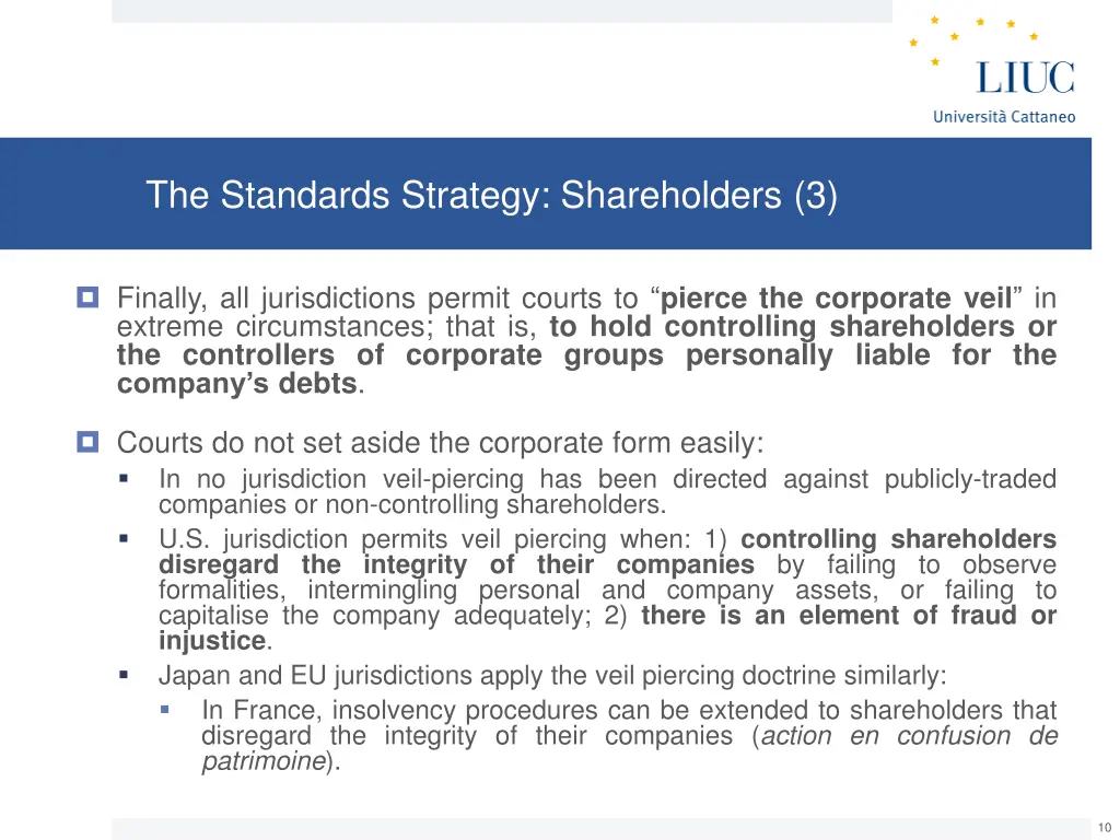 the standards strategy shareholders 3