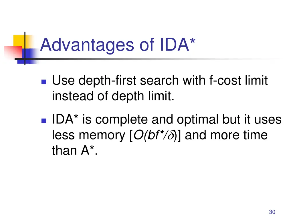 advantages of ida