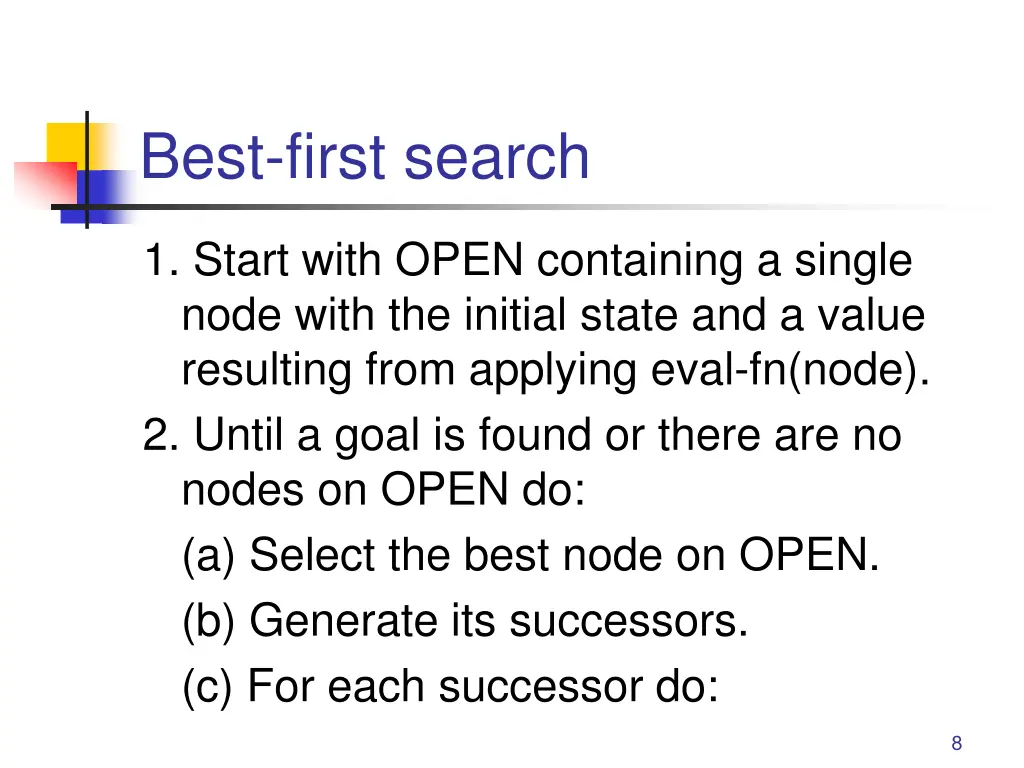best first search