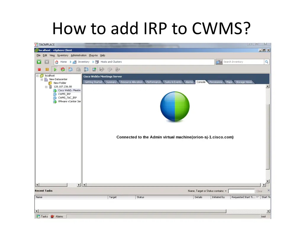 how to add irp to cwms 8
