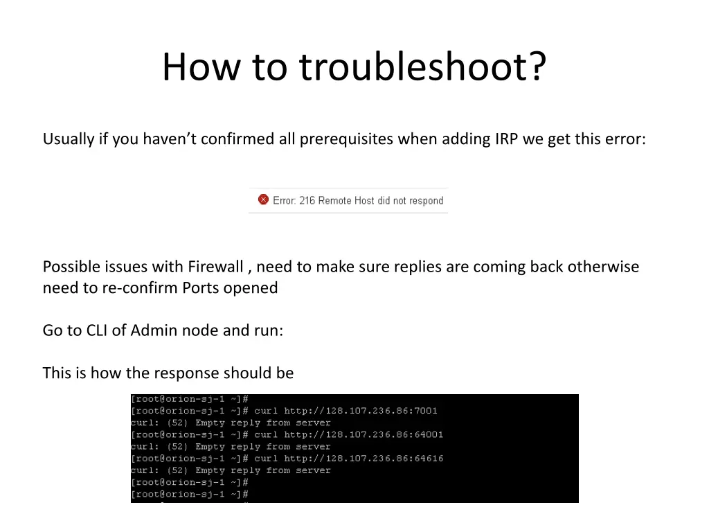 how to troubleshoot
