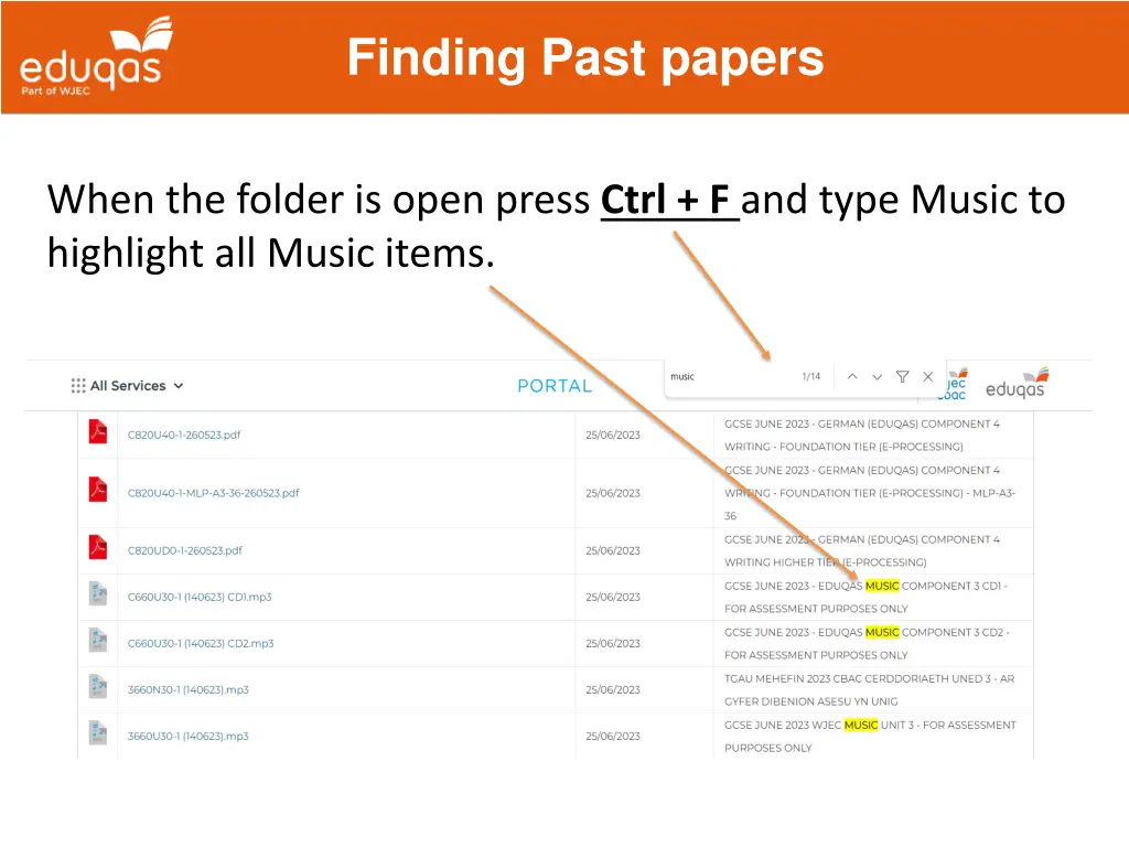finding past papers 2