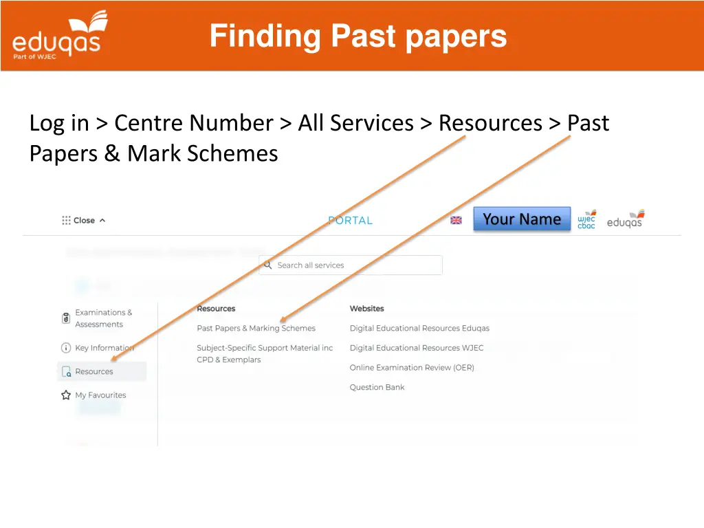 finding past papers