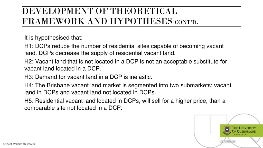 development of theoretical framework 2