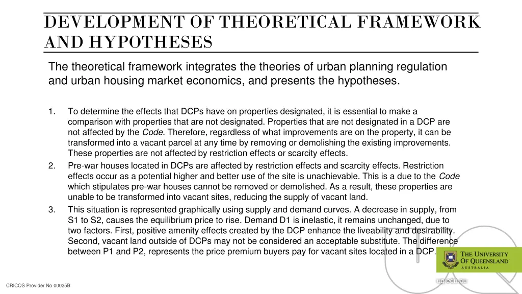 development of theoretical framework