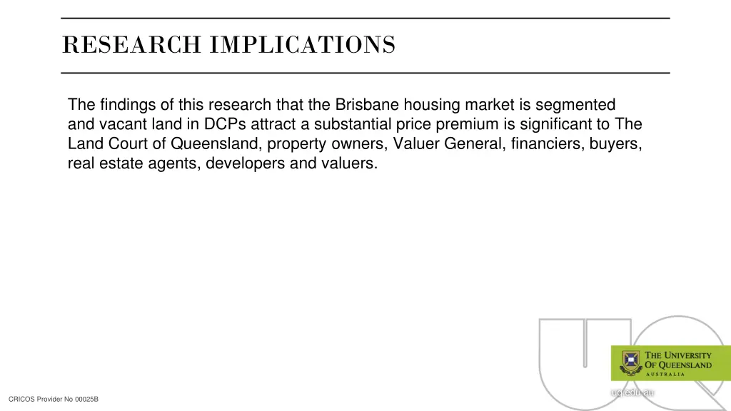 research implications 1