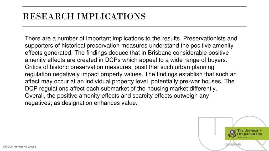 research implications
