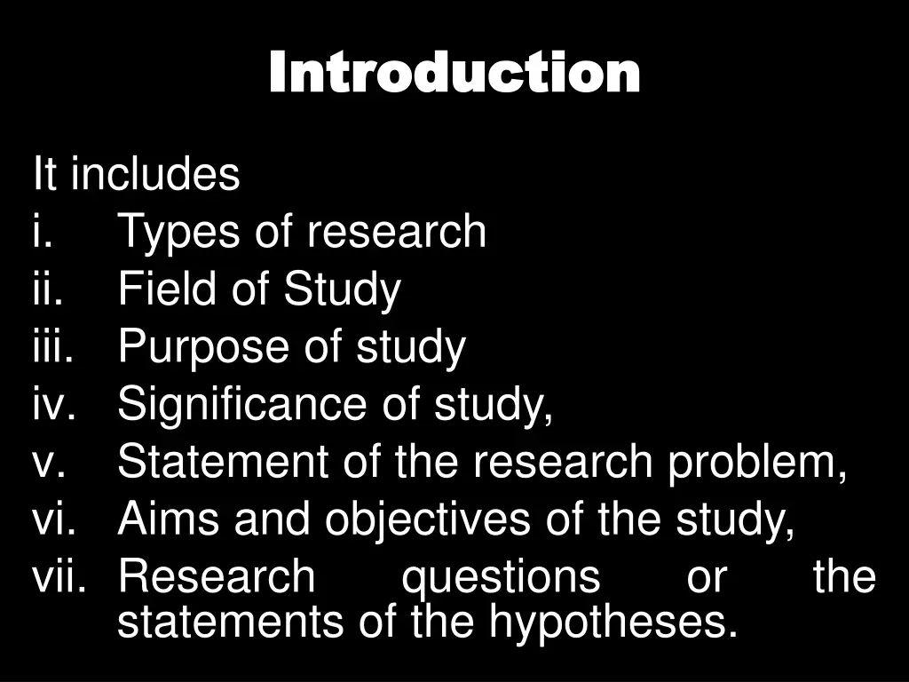 introduction introduction