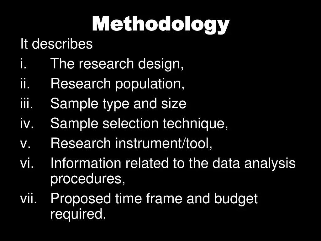 methodology methodology