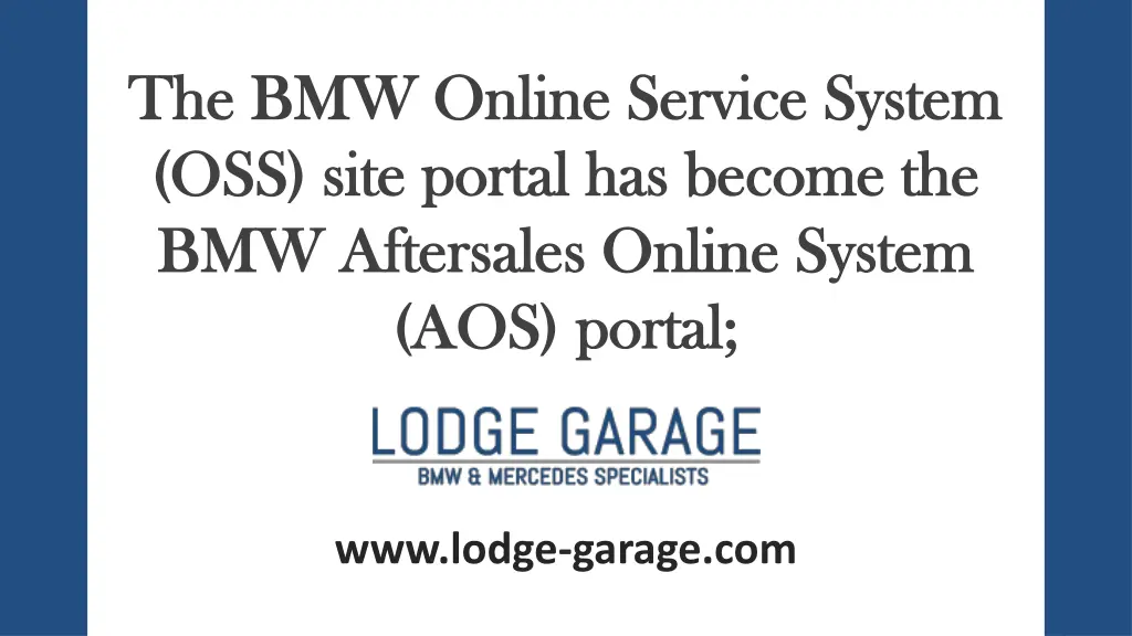 the bmw online service system the bmw online