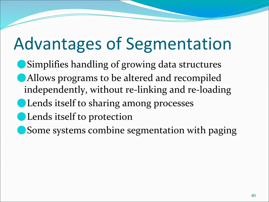 advantages of segmentation