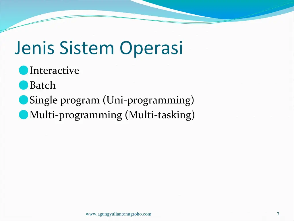 jenis sistem operasi