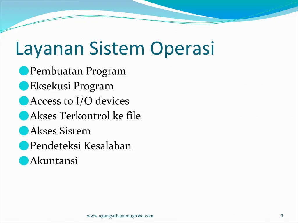 layanan sistem operasi