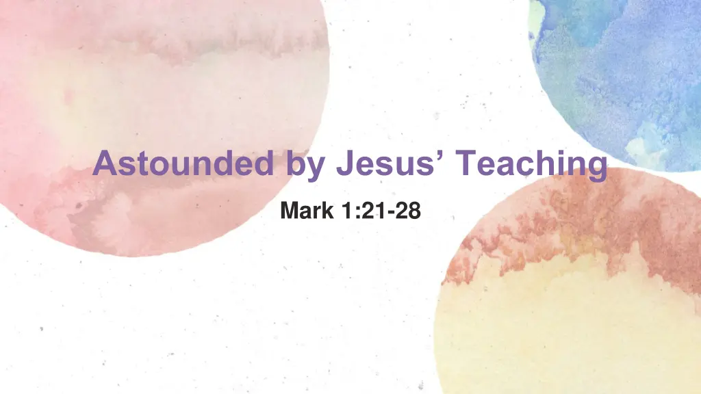 astounded by jesus teaching