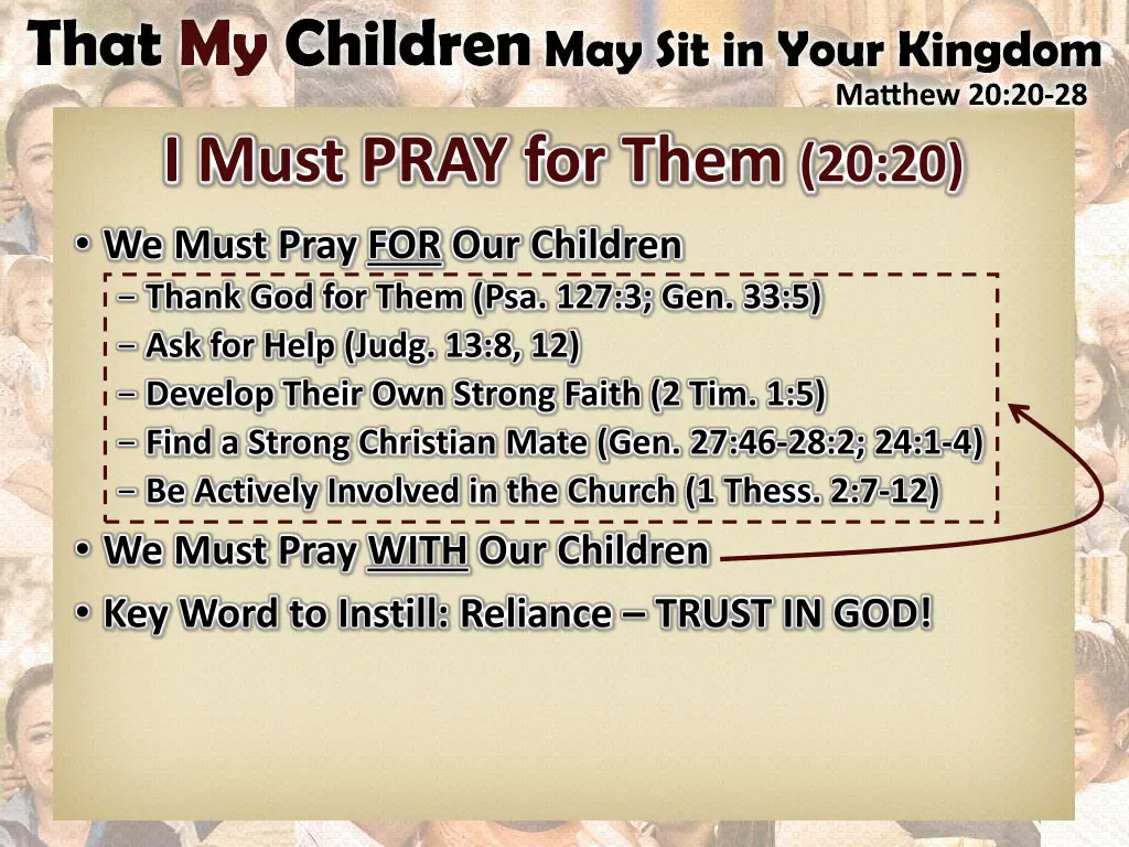 i must pray for them 20 20 we must pray
