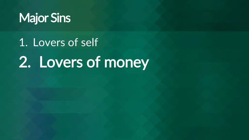 major sins major sins 1