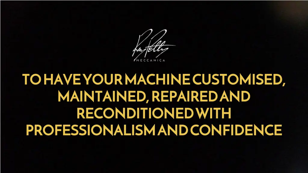 to have your machine maintained repaired