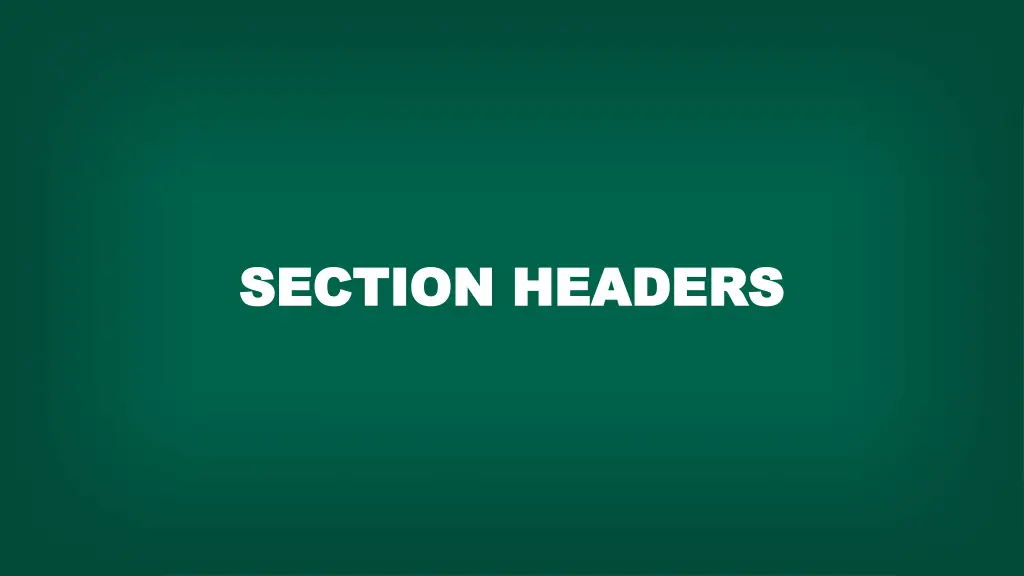 section headers section headers 1