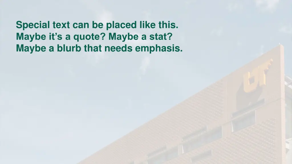 special text can be placed like this maybe 3