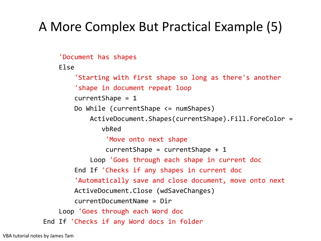 a more complex but practical example 5