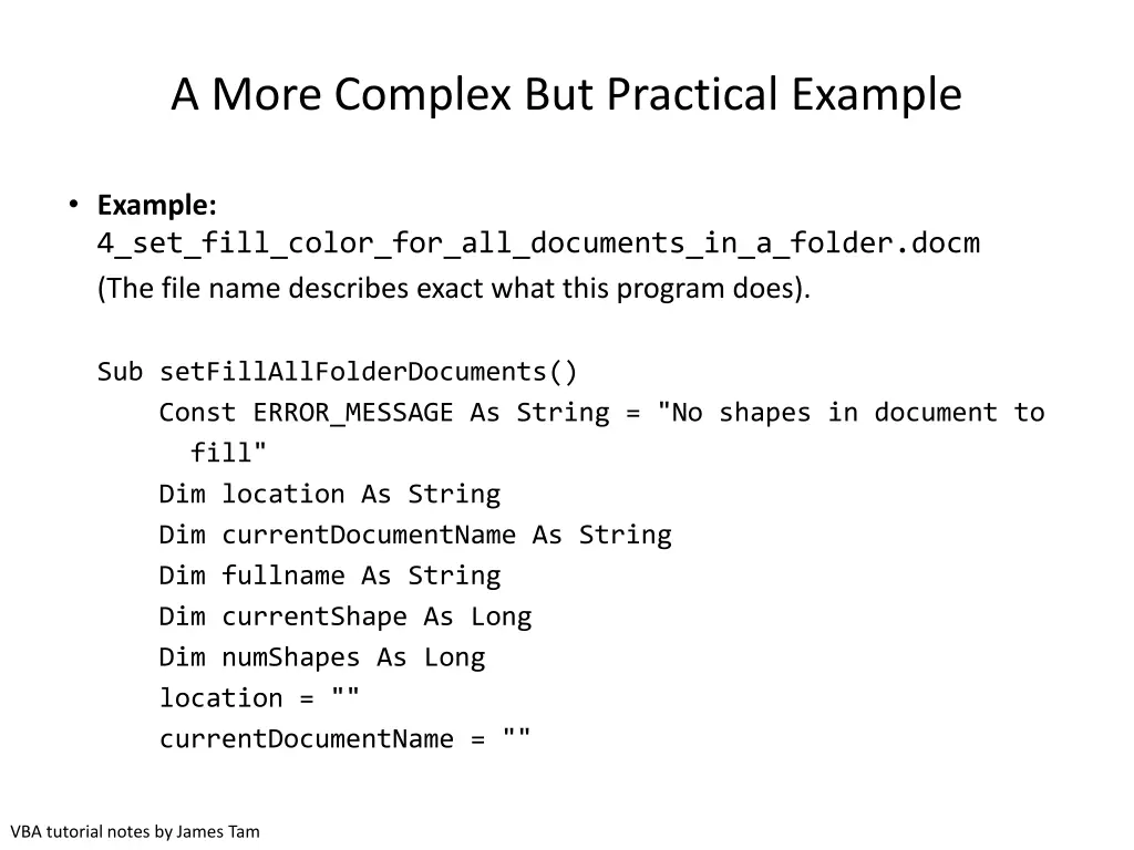 a more complex but practical example