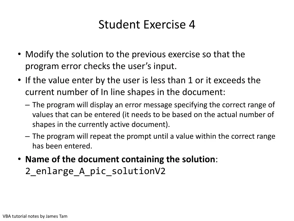 student exercise 4