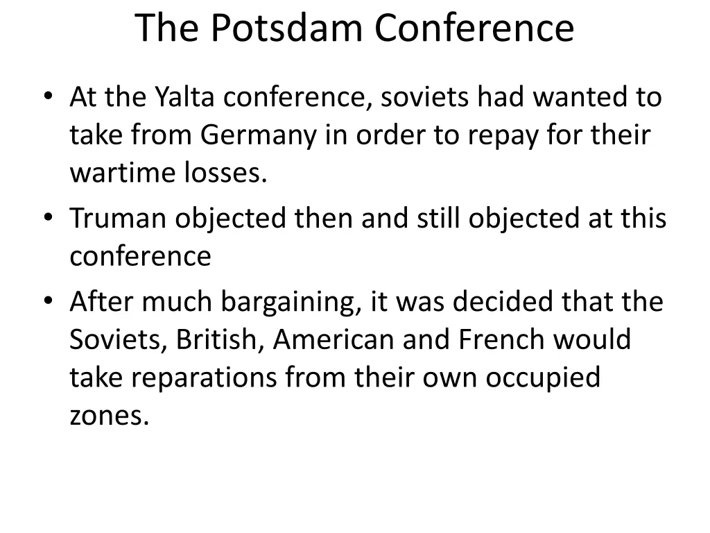the potsdam conference 1