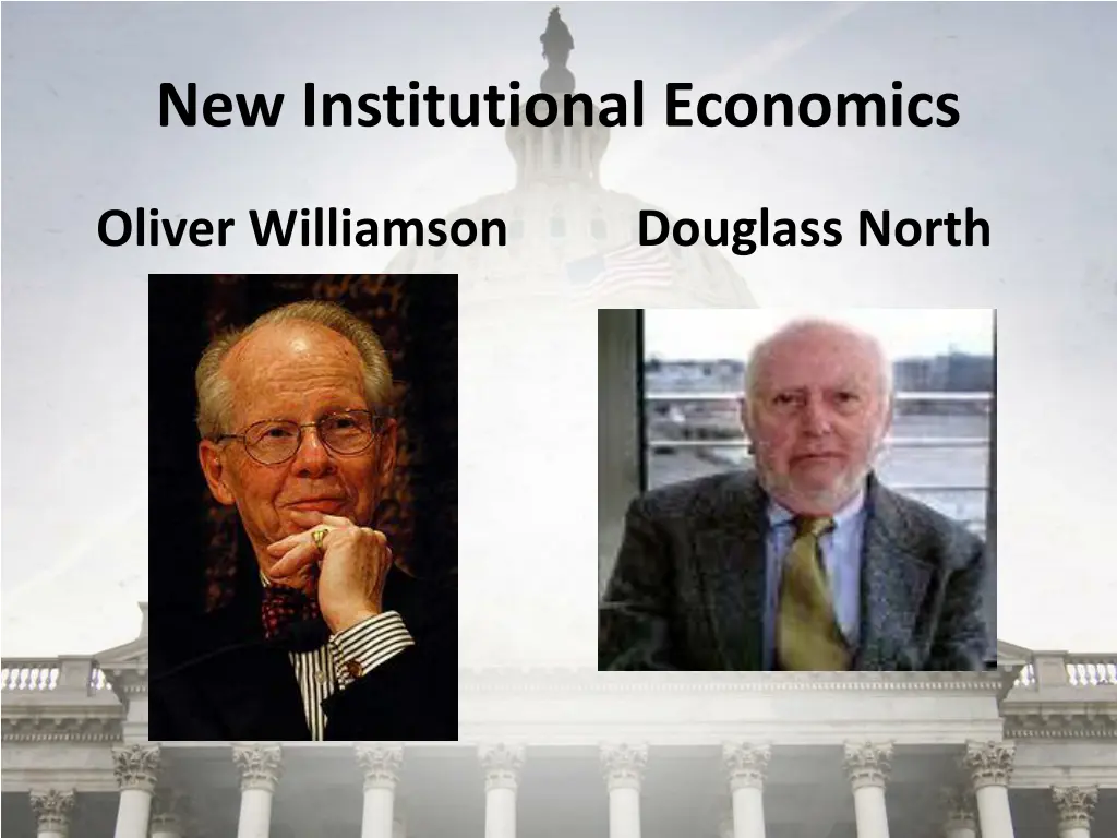 new institutional economics 2