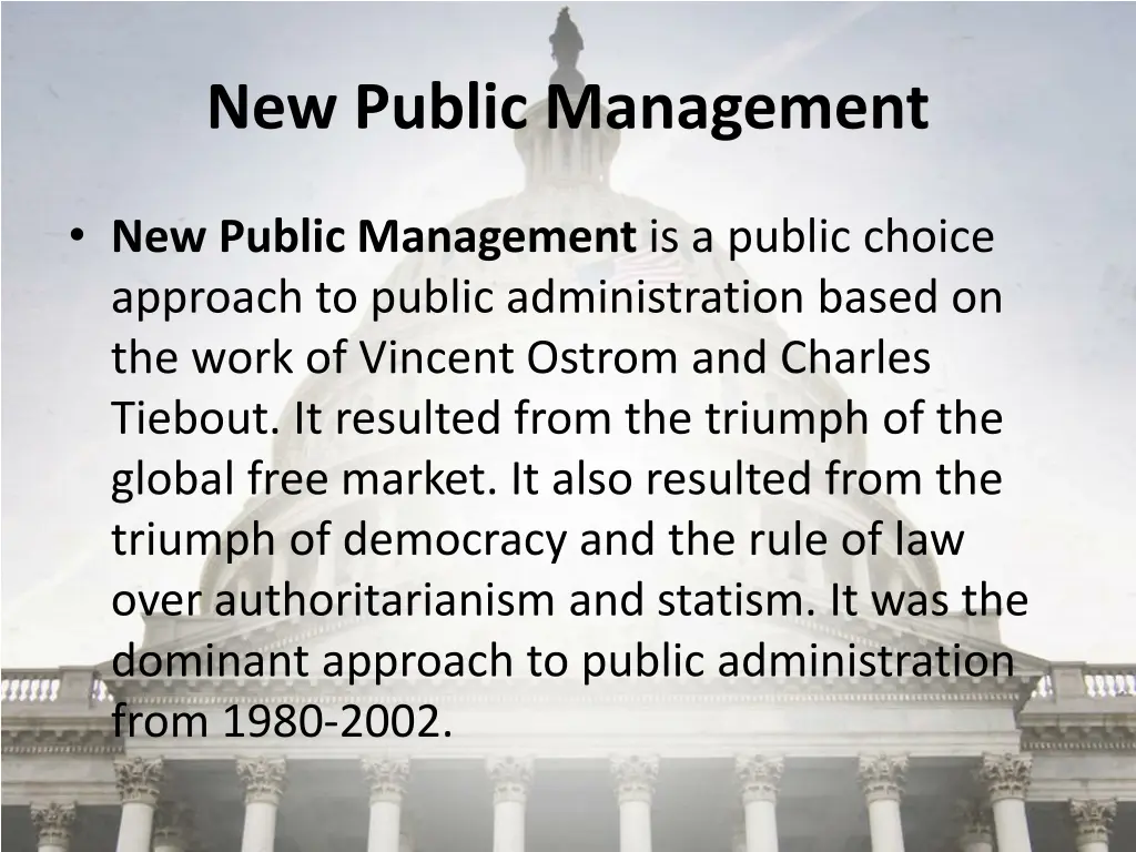 new public management