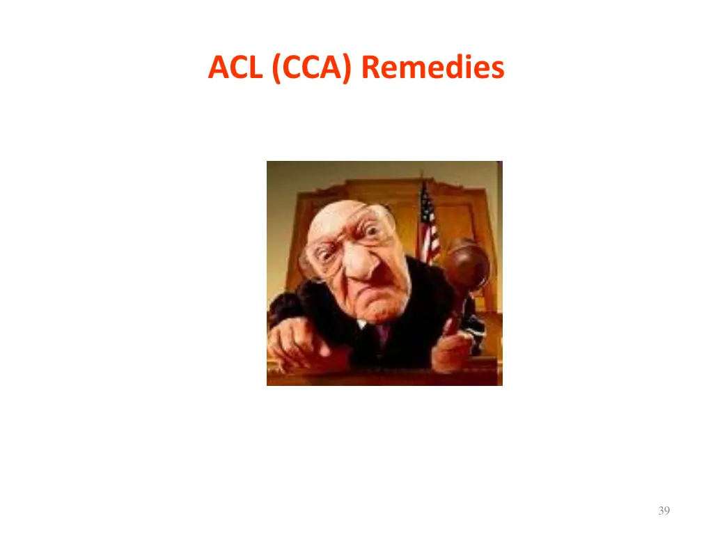 acl cca remedies