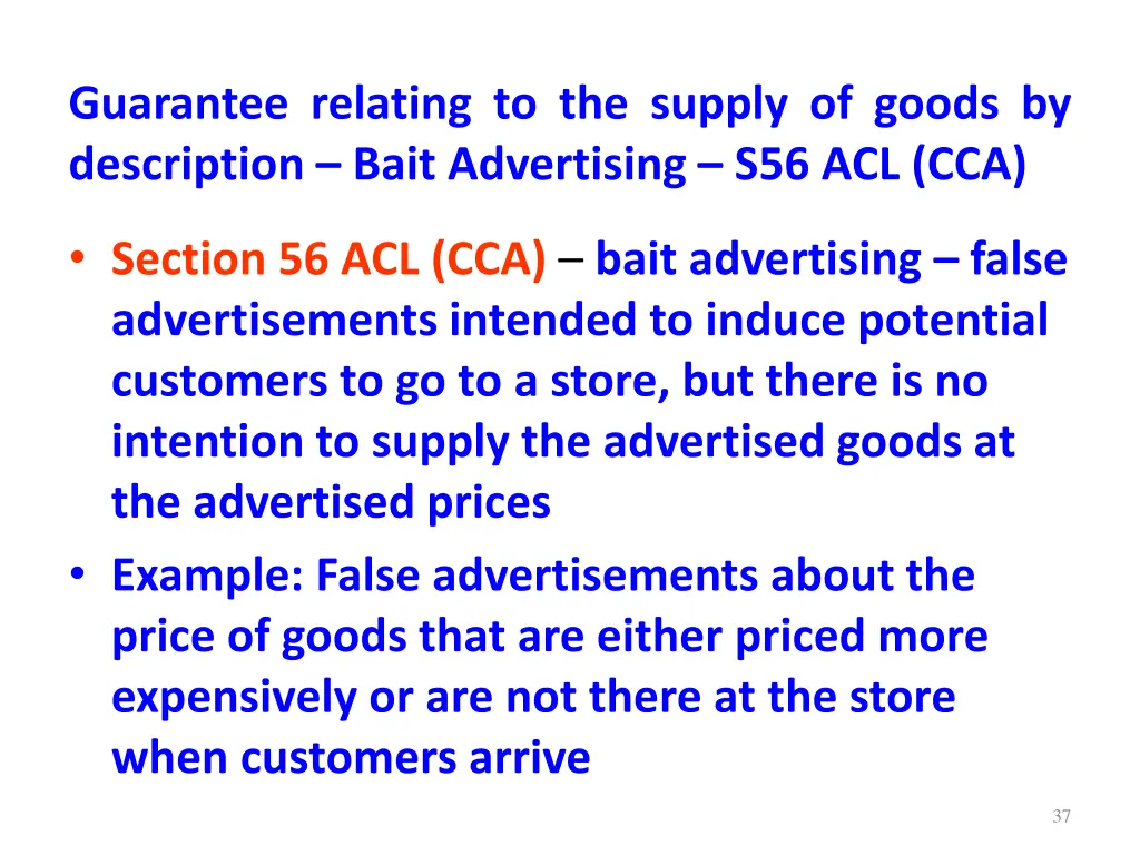 guarantee relating to the supply of goods