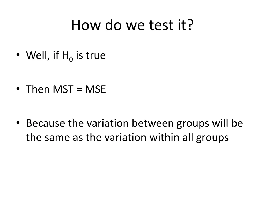 how do we test it