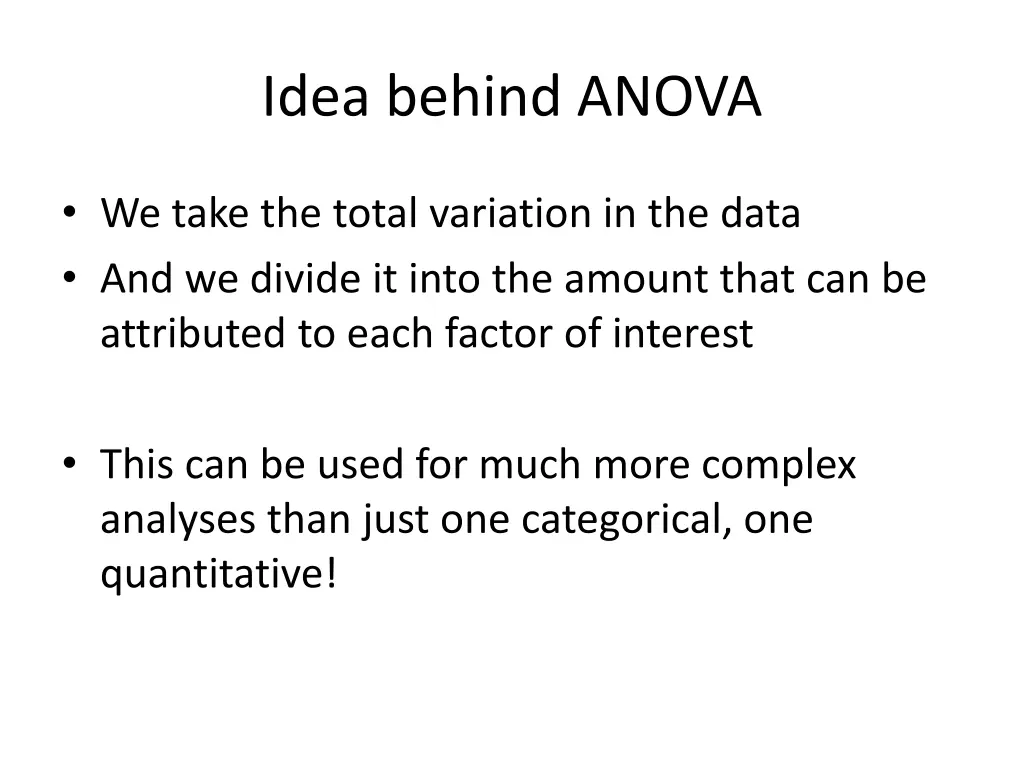 idea behind anova 1