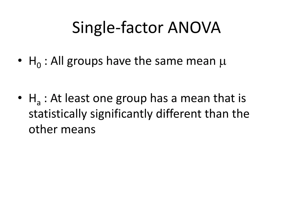 single factor anova 1