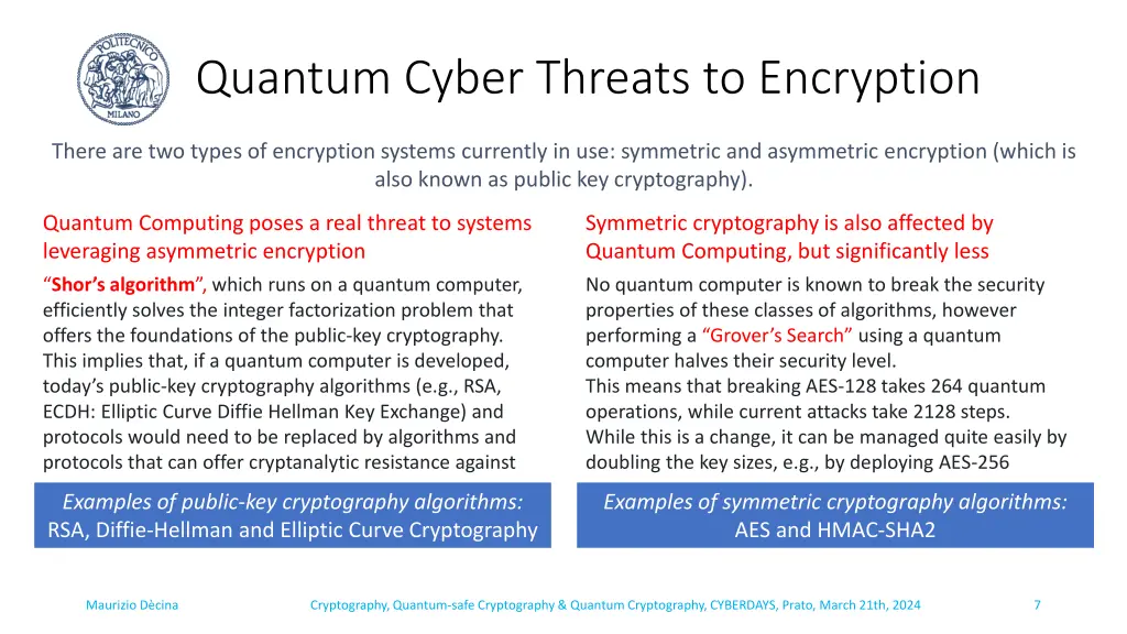 quantum cyber threats to encryption